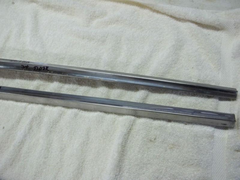 1946-48 buick front door stainless trim, pr.