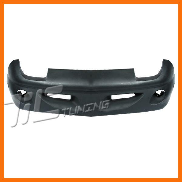 95-99 pontiac sunfire gt front bumper facial cover raw black plastic