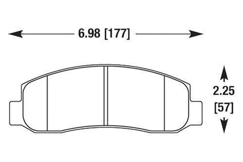 Hawk hb528p.811 - 05-07 ford f-250 front brake pads ferro-carbon