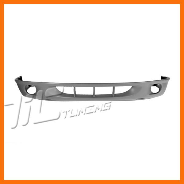 01-04 dodge dakota front bumper textured lower raw gray plastic fog