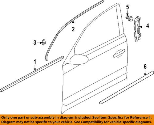 Volkswagen oem 5618374757z7 front door-belt weather strip