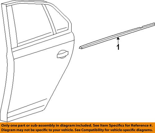 Volkswagen oem 5c68394775ap exterior-rear-belt weather strip