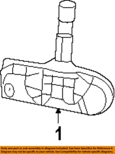 Dodge oem 56029319ac tire pressure monitoring system (tpms) sensor