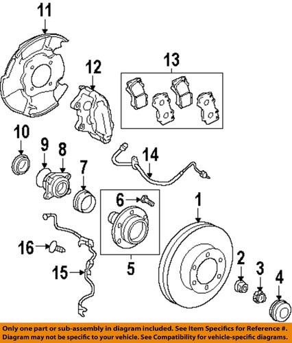 Toyota oem 9008094073 brake hose, front/disc brake hydraulic hose