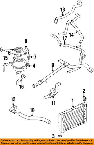 Volkswagen oem 1h0121687a engine coolant pipe o-ring/cooling system misc