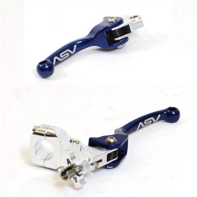 Yamaha yz80 yz85 yz125 yz250 yz426f 01-07 asv f3 brake clutch levers blue