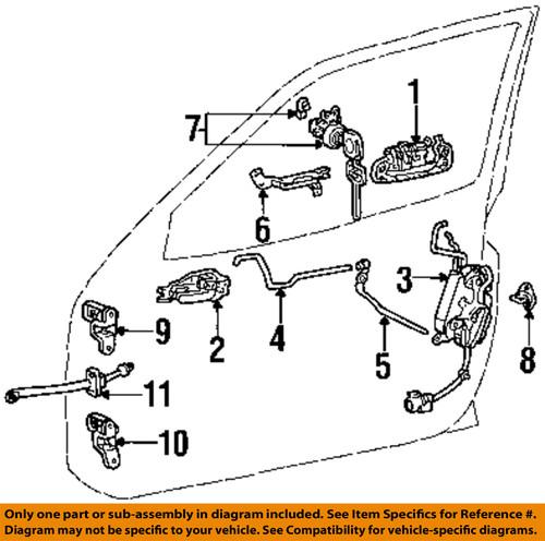 Toyota oem 6931042041 door lock kit-lock assembly