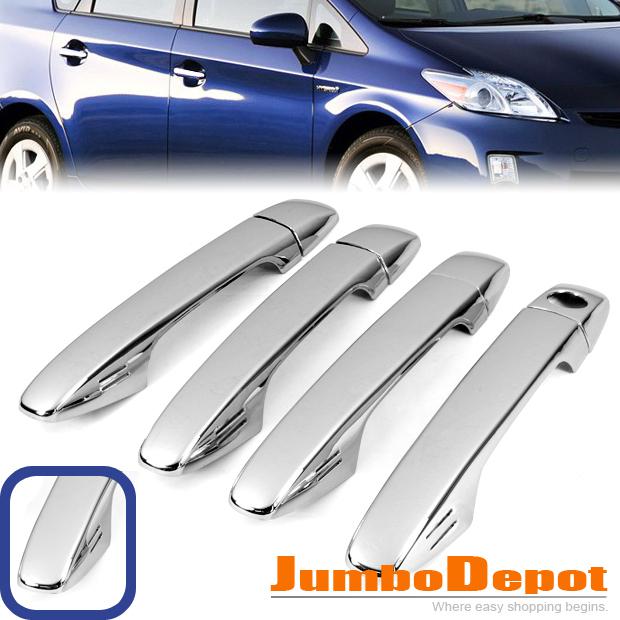 Chrome side door handle cover trims kit for toyota prius zvw30 sienna venza 4 h