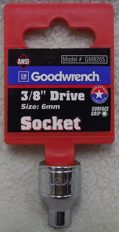 Gm goodwrench tools 3/8" drive socket 6mm 