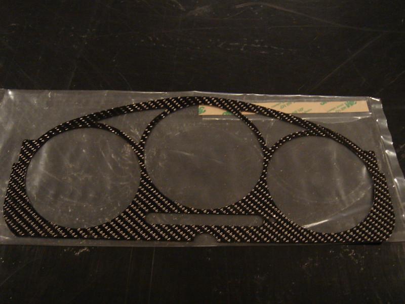 Carbon fiber gauge instrument bezel subaru wrx 02-04
