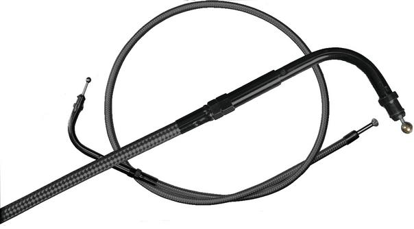 Magnum black pearl throttle cable 45-1/2 for harley fl fx 96-10