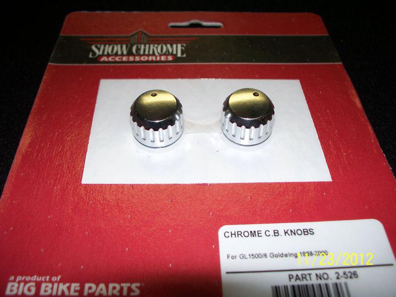 Honda gl 1500  goldwing - chrome c.b. radio knobs