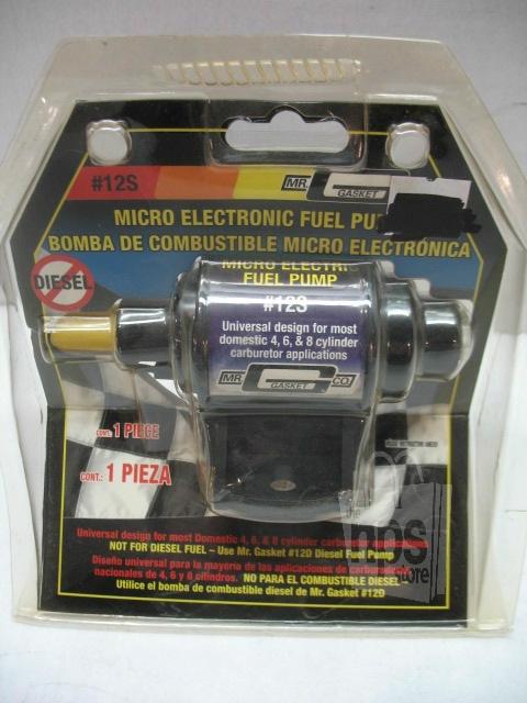 Mr. gasket co. 12s universal micro electronic fuel pump 35gph 7psi new
