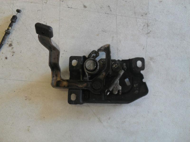 Oem 00 honda odyssey hood latch, lock release pop hold-down lever 