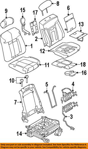 Ford oem 9l3z1664417ka front seat-seat back cover