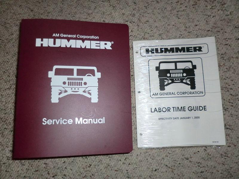 Hummer h1 2000 service manual and labor time guide: oem brand new