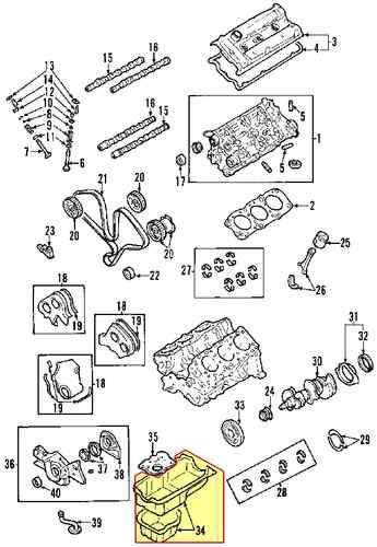 Kia 2151039511 genuine oem factory original oil pan