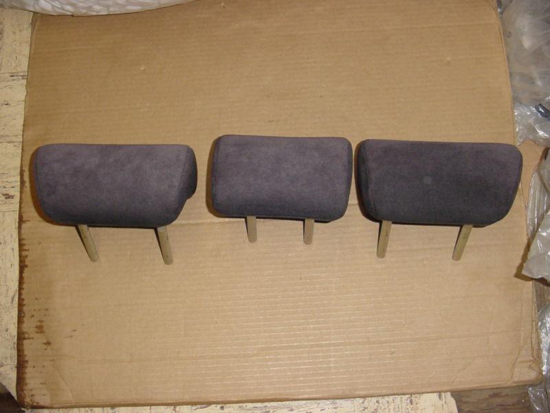 06 07 08 09 10 honda civic 2-door rear headrests head rest set of 3 dark grey