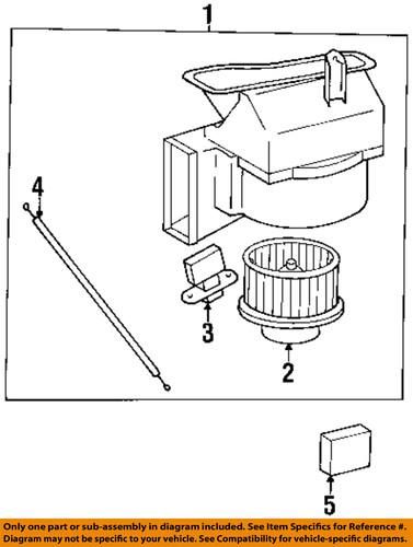 Toyota oem 8713833060 blower motor & fan-resistor