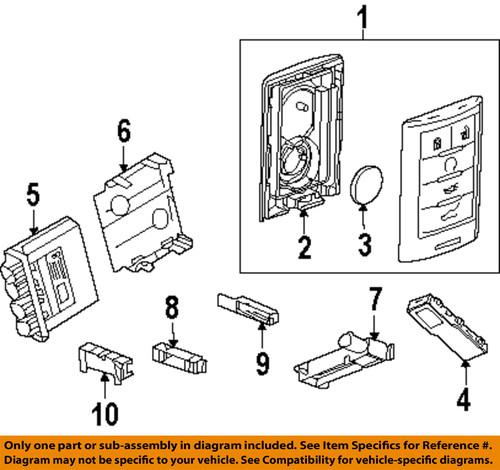 Cadillac gm oem 20984227 keyless entry-transmitter