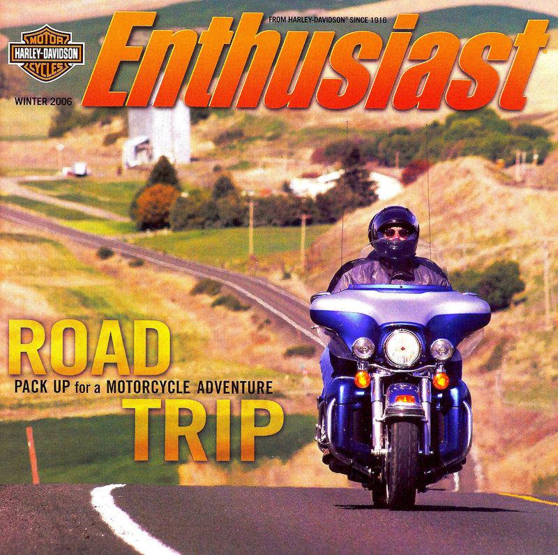 Winter 2006 harley-davidson enthusiast magazine -flht-flst-xl1200r-dyna-vrod