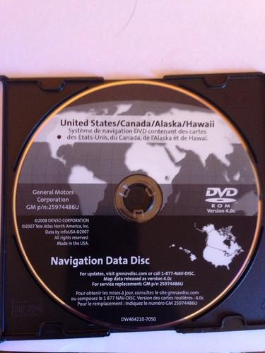 Oem gmc sierra yukon & hummer h2 navigation dvd # 486 map © 9/2008 edition 2009