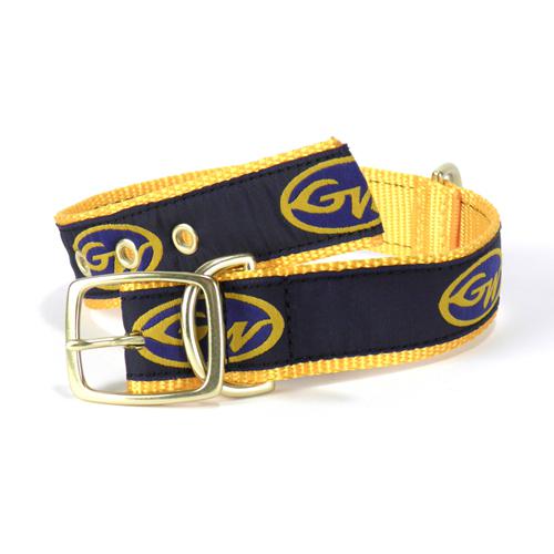 Grady white boats buddy dog collar navy/yellow