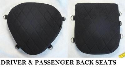 Driver & back passenger seats gel pads set for harley softail deluxe flstn/i