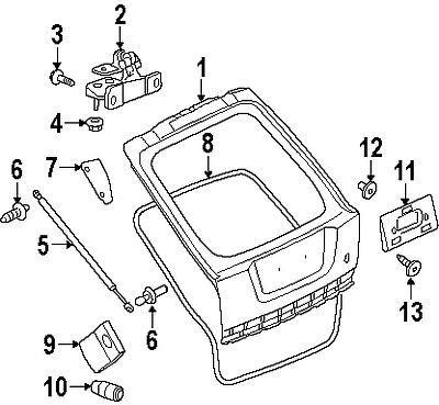 Land rover lr029320 genuine oem factory original support cylinder