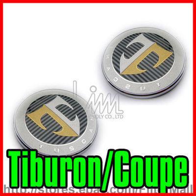 " t " tuscani hood + tail emblem set for tiburon / coupe 03-06 with tracking no'