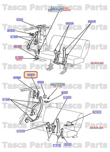 Brand new oem rh or lh front seat belt adjuster cover ford f series sd excursion