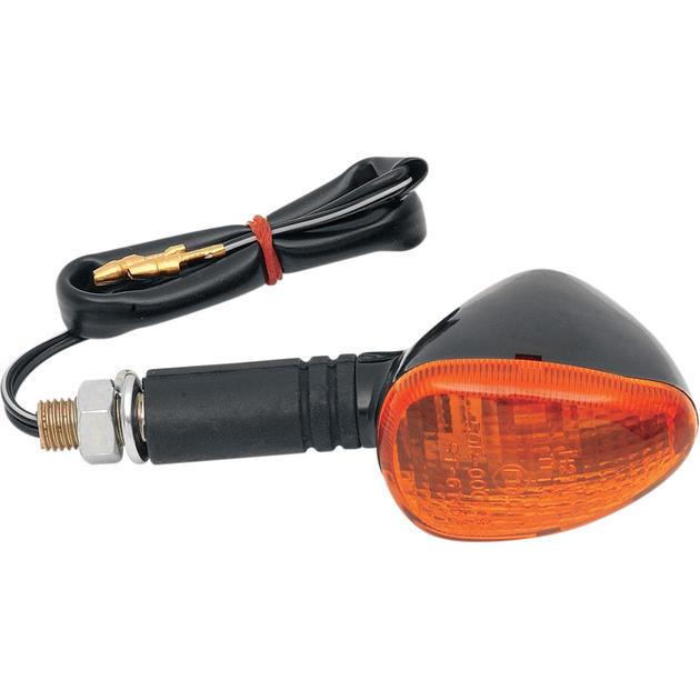 K&s compact flexible marker light single filament black amber