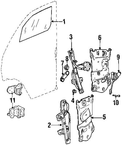 Dodge 5278396aa genuine oem factory original window motor