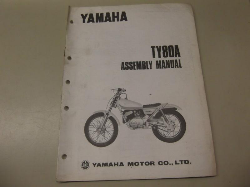 Yamaha ty80a assembly manual yamaha motor co.,ltd motorcycle literature