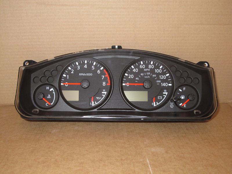 2005 05 nissan frontier xterra truck 6 cyl 4x4 auto trans speedometer cluster