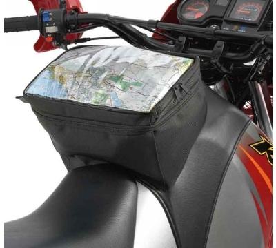 Kawasaki klr650 87-07 tank storage bag with clear map pouch