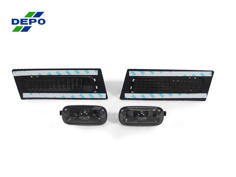 Depo 2006-2008 audi a4 / s4 b7 chassis smoke bumper + fender side marker lights