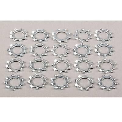 Washers external tooth lock steel zinc plated 8mm inside diameter set of 20