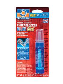 Permatex 24010 ~ medium strength threadlocker blue gel - 10g