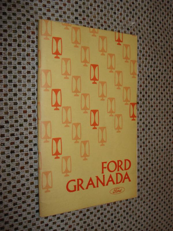 1975 ford granada owners manual original glovebox book 