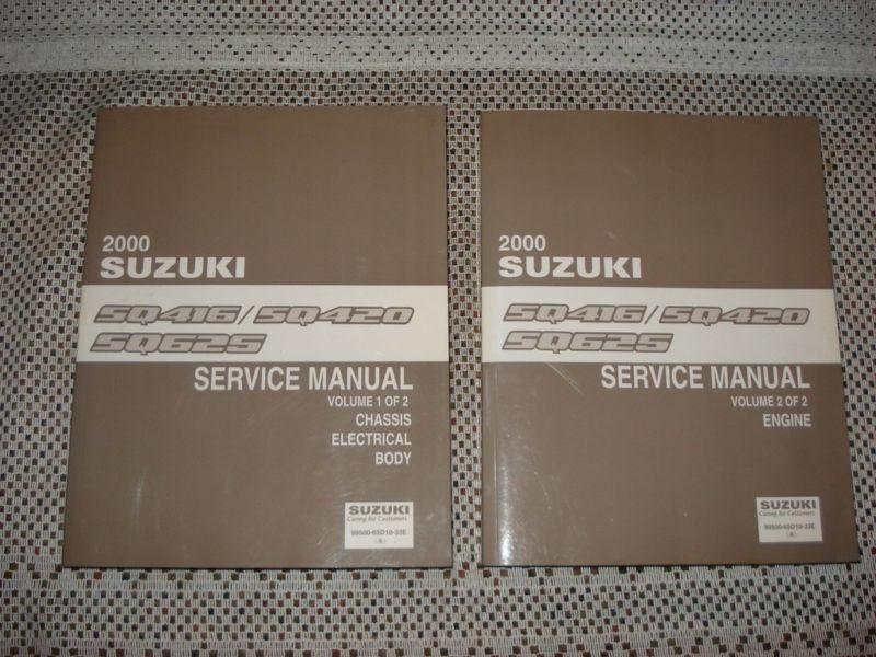 2000 suzuki sq416 sq420 sq625 service manual set shop