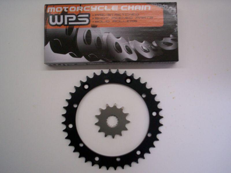 Yamaha raptor 660 sprocket & chain set 14/40 2001 2002 2003 2004 2005 blk