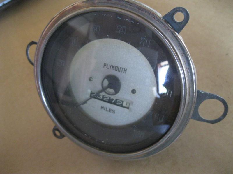 1937 plymouth speedometer 23k nice original   dd