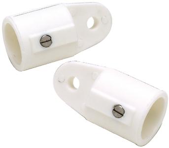 Bimini top external eye ends pair 7/8" white boat marine