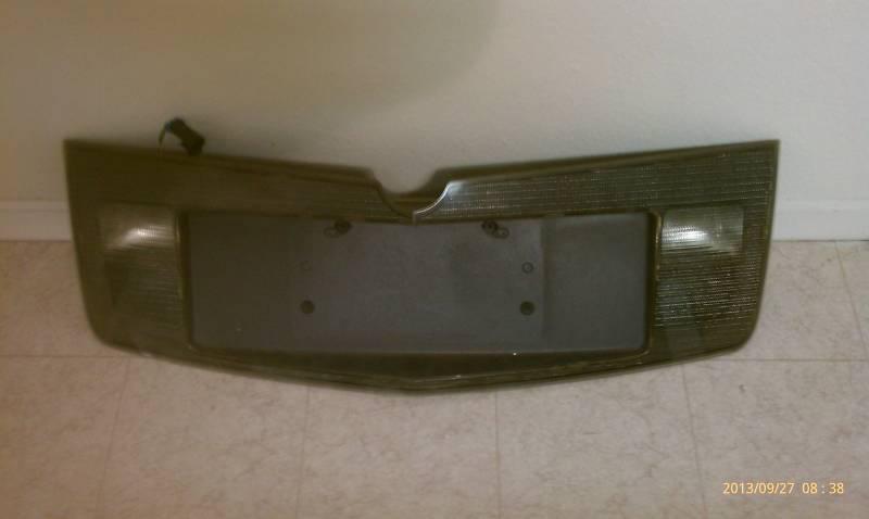 03 - 07 cadillac cts rear finish tail trunk back up panel 03 04 05 06 07