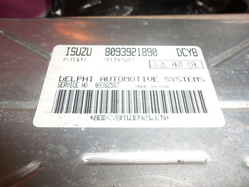 2000 honda passport engine computer ecu 8093921890