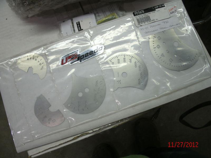 1999 2000 2001 porsche 996 stainless steel custom gage face overlay - us speedo 