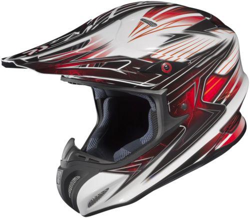 New hjc rpha-x factor offroad/motocross adult helmet,mc-1/red/white/gray,2xl/xxl