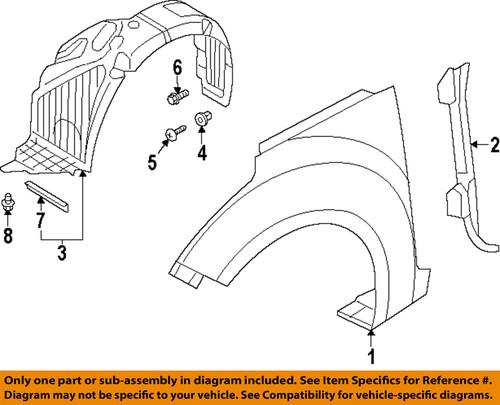 Hyundai oem 663112v010 fender