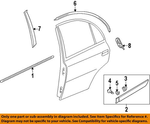 Hyundai oem 863911e001 exterior-rear-tape